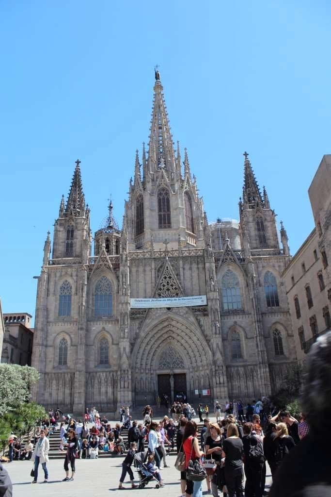 The Catedral de la Santa Creu i Santa Eulàlia Barcelona