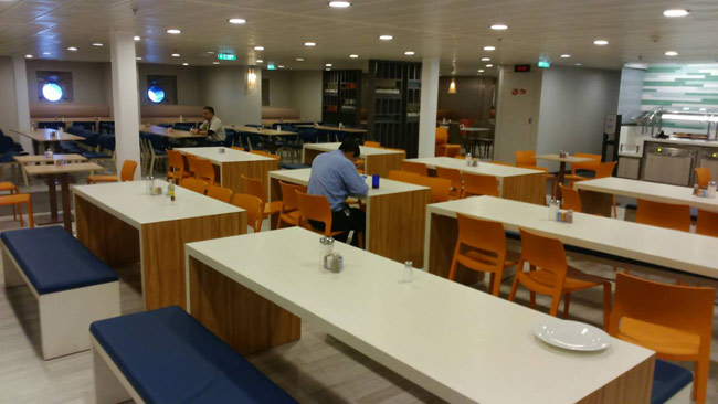 Celebrity Edge Crew Mess on cruise ship Cafe 365