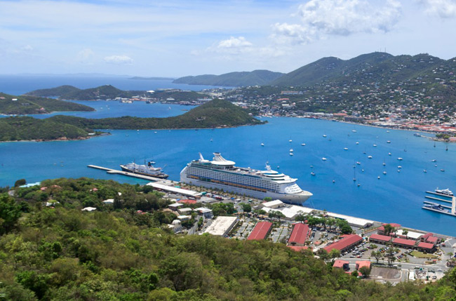 St Thomas, Charlotte Amalie cruise ship schedule July-December 2021