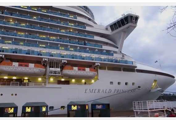 emerald princess cruise ship in new zealand