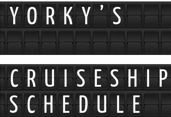 Yorky's, Australia Cruise Ship Schedule 2018 | Crew Center