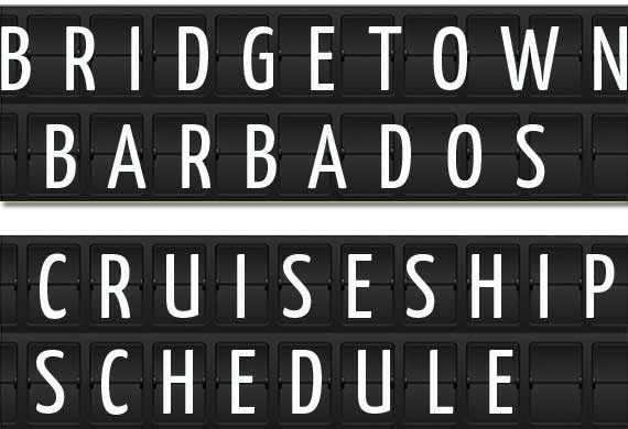 barbados cruise timetable