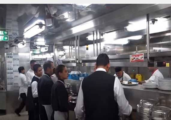 The Busy Galley On Celebrity Eclipse Cruise Ship Crew Center