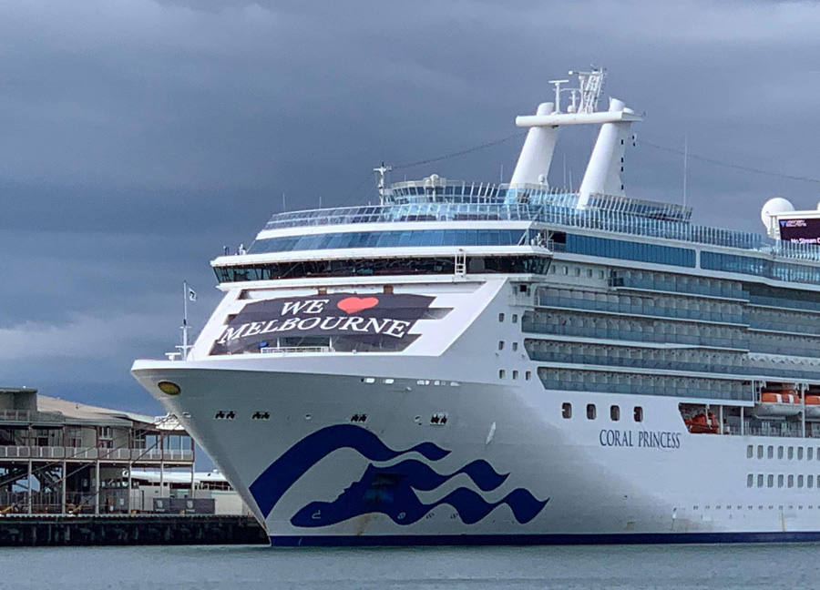 Coral Princess is the first cruise ship returning to Melbourne post