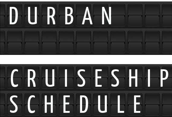 durban cruise ship schedule