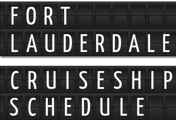 fort lauderdale cruise timetable