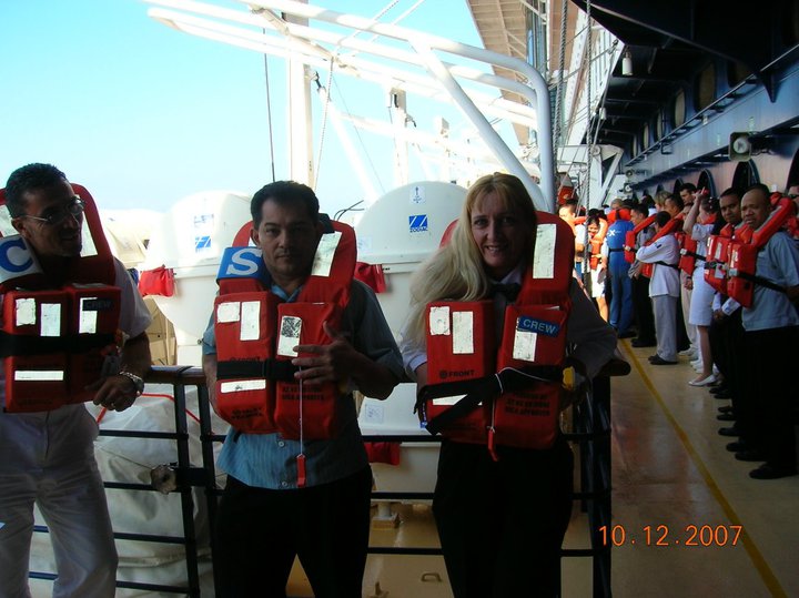 cruise ship crew drill