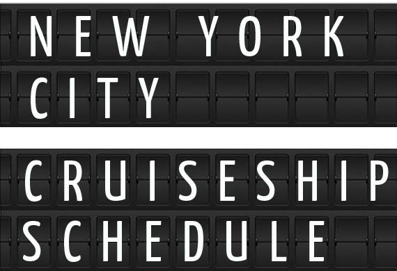 new york cruise timetable