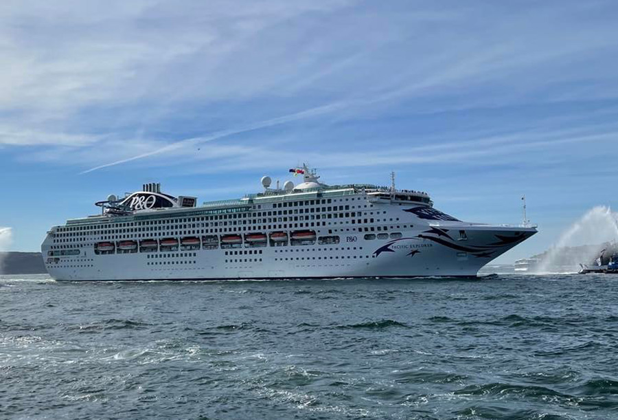 woman overboard cruise ship australia