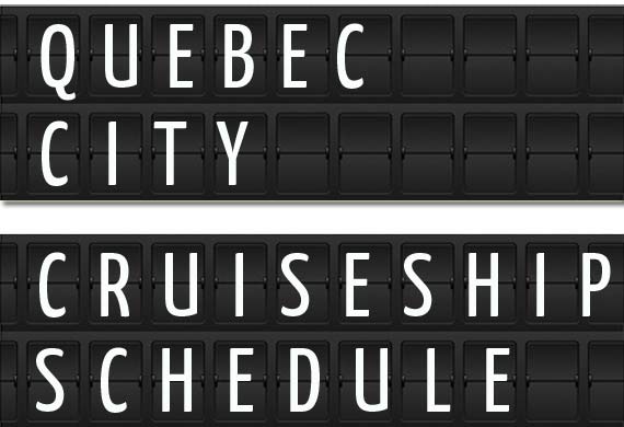 quebec city cruise terminal schedule