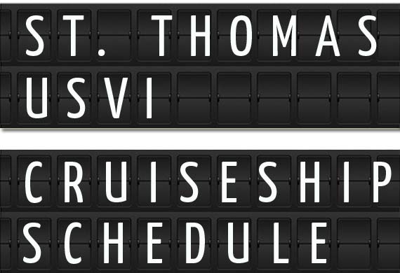 cruise ship schedule for st thomas