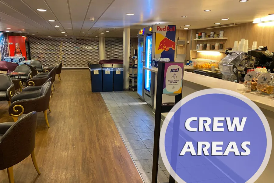 crew areas onboard oasis class ship