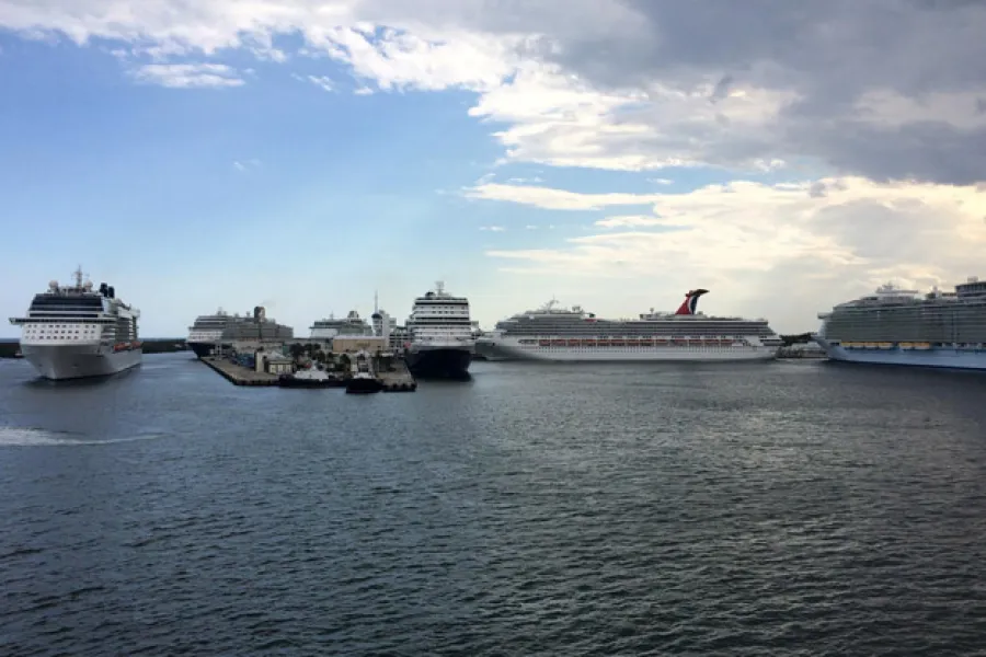cruise ship in port everglades today