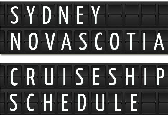 sydney nova scotia cruise ship schedule