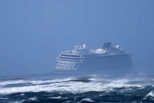 viking cruise ship engine failure