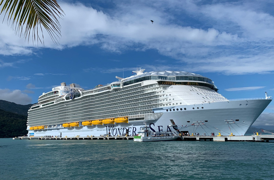 world's largest cruise ship sets sail
