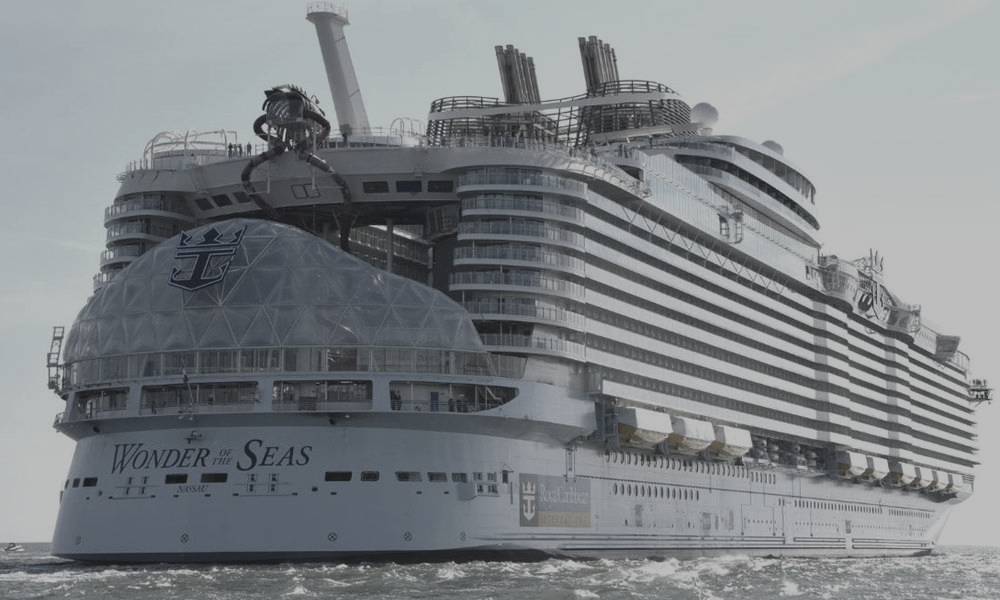 Largest cruise ship ever sets sail on inaugural voyage